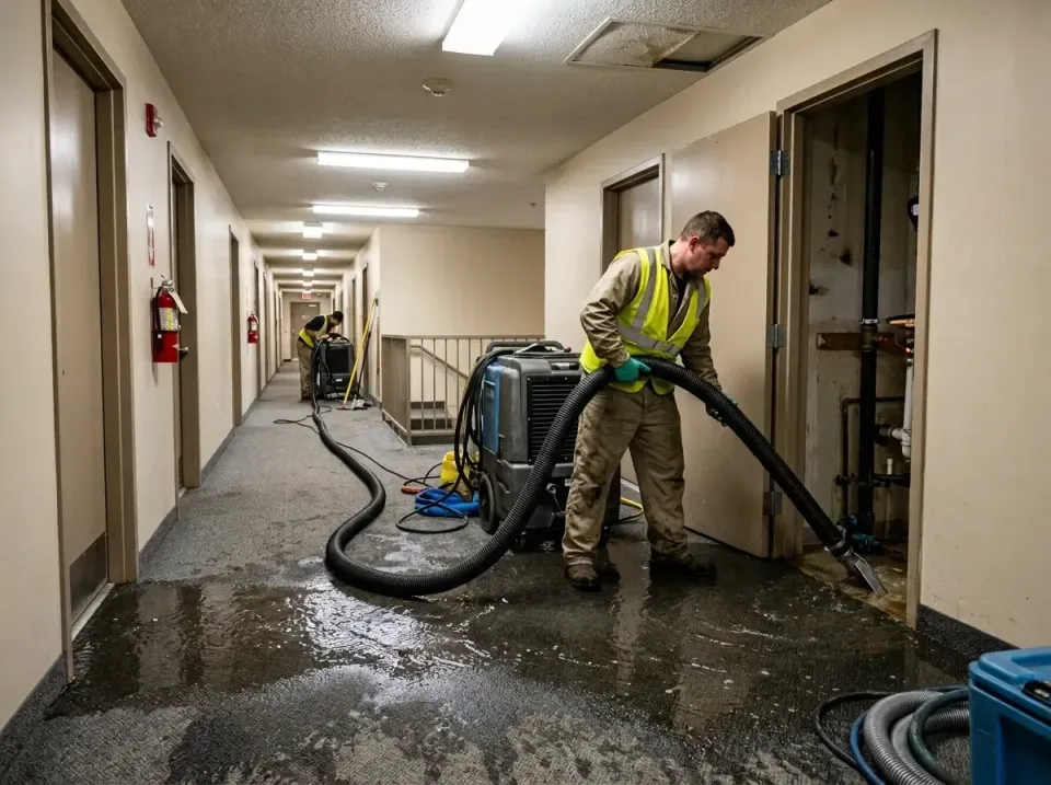 multi-unit-apartment-hallway-f-005 — frequently asked questions, Emergency Burst Pipe Water Extraction & Removal in Wake Vil…